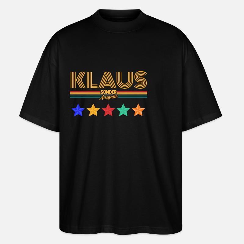 Klaus - T-shirt bio Blaster 2.0 coupe oversize Stanley/Stella Unisexe - noir