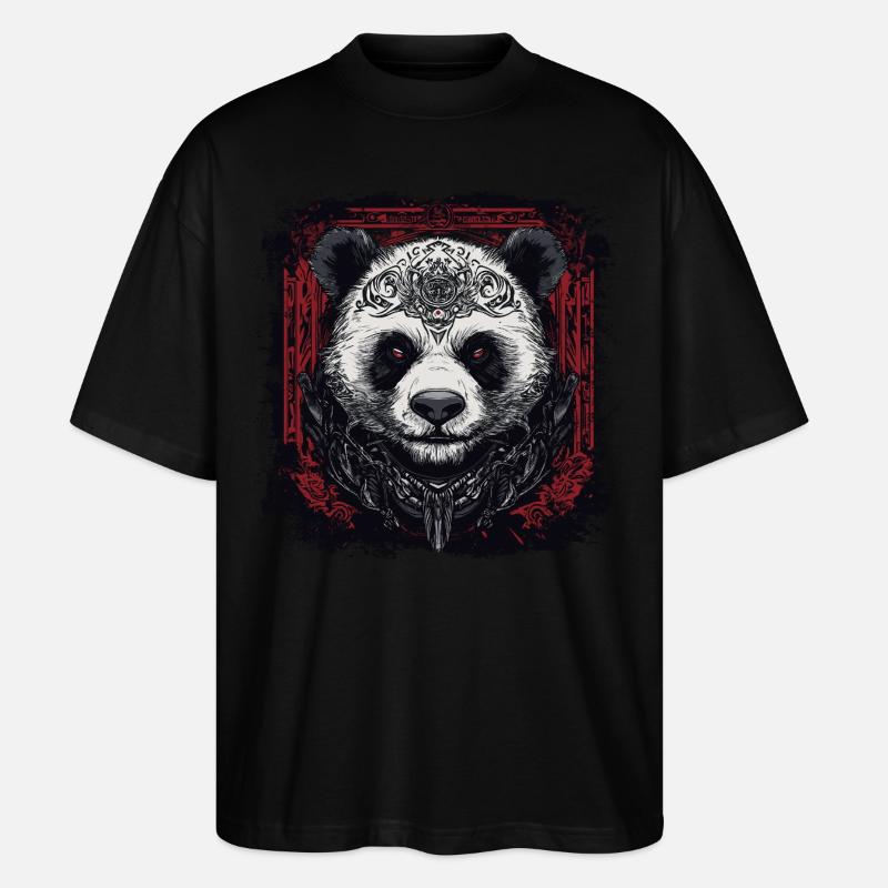 Cool Panda - T-shirt bio Blaster 2.0 coupe oversize Stanley/Stella Unisexe - noir