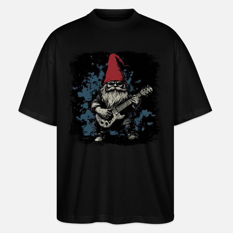 Gartenzwerg Rocker - Stanley/Stella Oversized Unisex Bio T-Shirt Blaster 2.0 - Schwarz