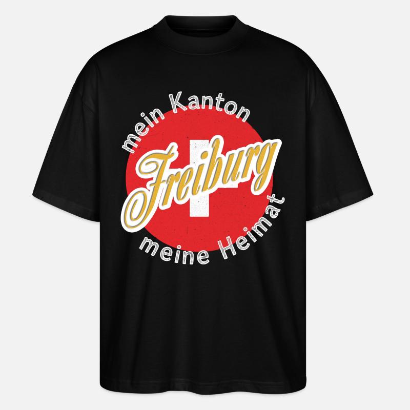 My Home Freiburg Gift - Stanley/Stella Oversized Unisex Organic T-shirt Blaster 2.0 - black