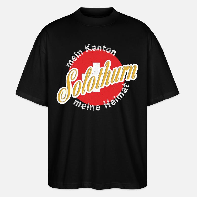 My home Solothurn gift - Stanley/Stella Oversized Unisex Organic T-shirt Blaster 2.0 - black