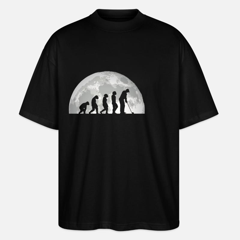 Golfeur Evolution Golf - T-shirt bio Blaster 2.0 coupe oversize Stanley/Stella Unisexe - noir