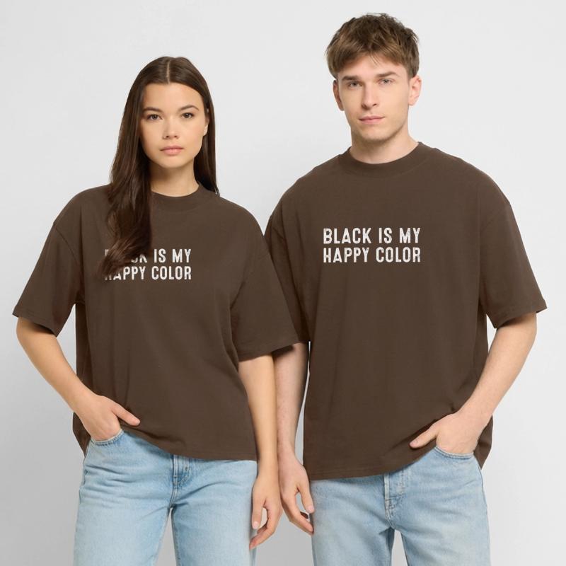 Le noir est ma couleur heureuse T-shirt bio Blaster 2.0 coupe oversize Stanley/Stella Unisexe