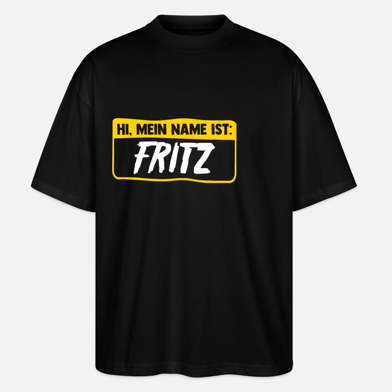 Fritz - Stanley/Stella Oversized Unisex Bio T-Shirt Blaster 2.0 - Schwarz