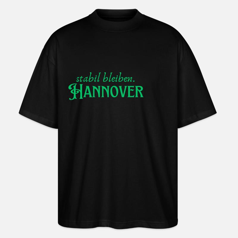 Stabil bleiben Hannover - Stanley/Stella Oversized Unisex Bio T-Shirt Blaster 2.0 - Schwarz