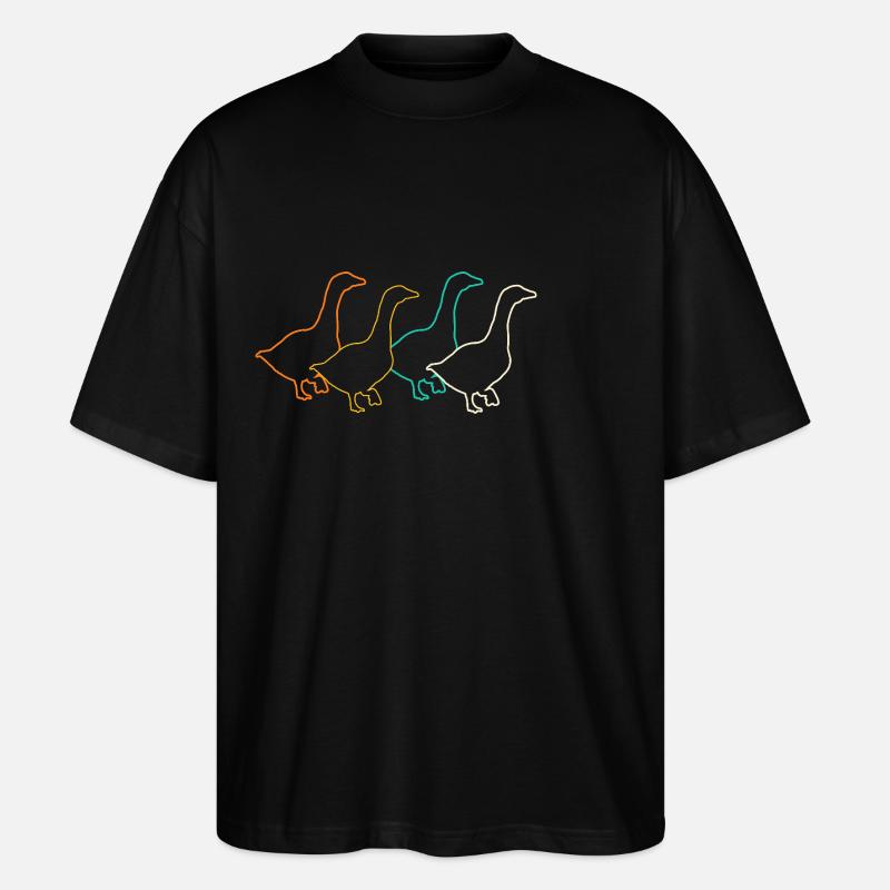 Gans - Stanley/Stella Oversized Unisex Bio T-Shirt Blaster 2.0 - Schwarz