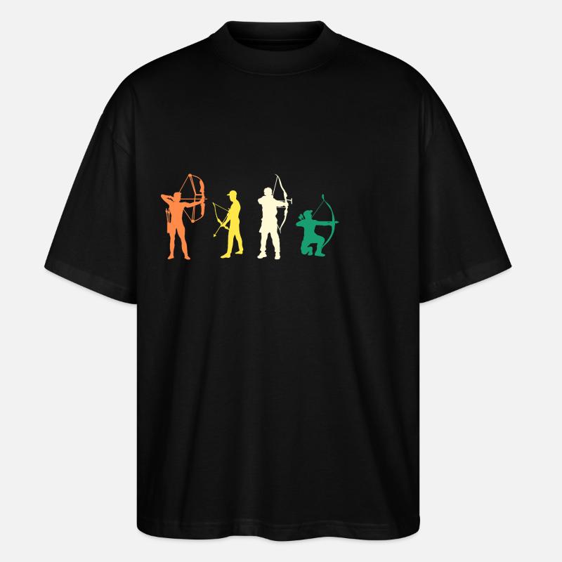 Archer Evolution Tir à l’arc - T-shirt bio Blaster 2.0 coupe oversize Stanley/Stella Unisexe - noir