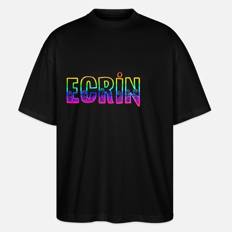 ecrin rs regenbogen - Stanley/Stella Oversized Unisex Bio T-Shirt Blaster 2.0 - Schwarz