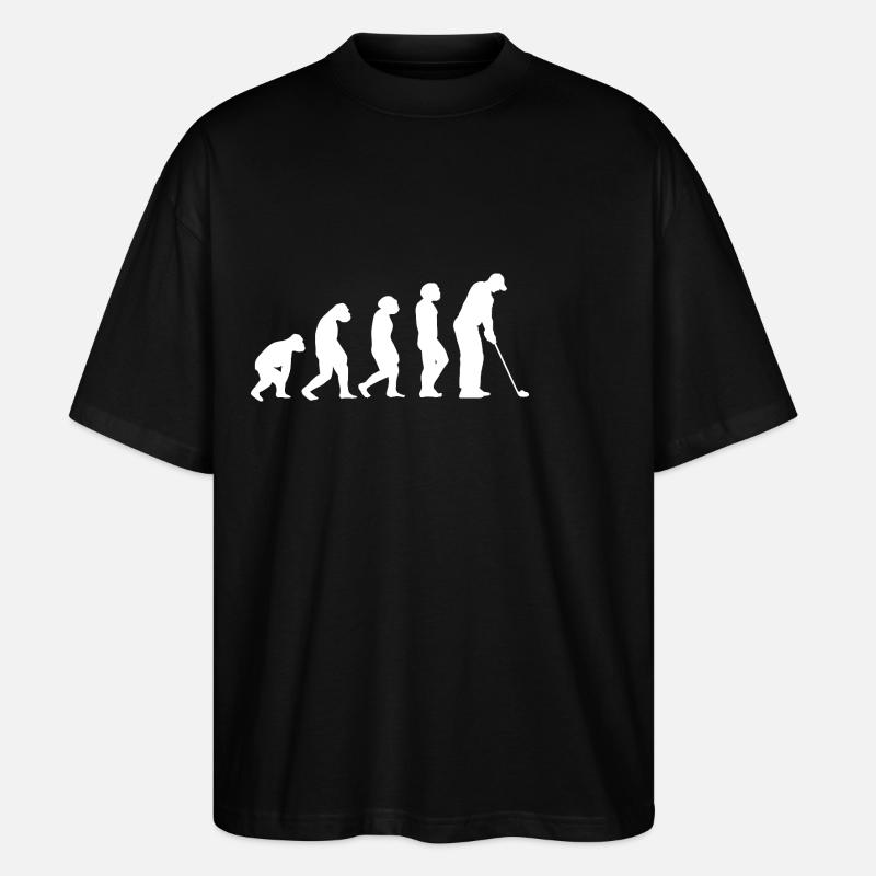 Golfspieler Evolution Golf - Stanley/Stella Oversized Unisex Bio T-Shirt Blaster 2.0 - Schwarz