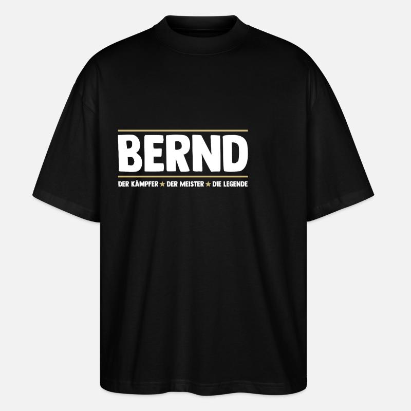 Bernd - T-shirt bio Blaster 2.0 coupe oversize Stanley/Stella Unisexe - noir