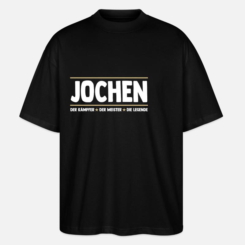 Jochen - Stanley/Stella Oversized Unisex Bio T-Shirt Blaster 2.0 - Schwarz