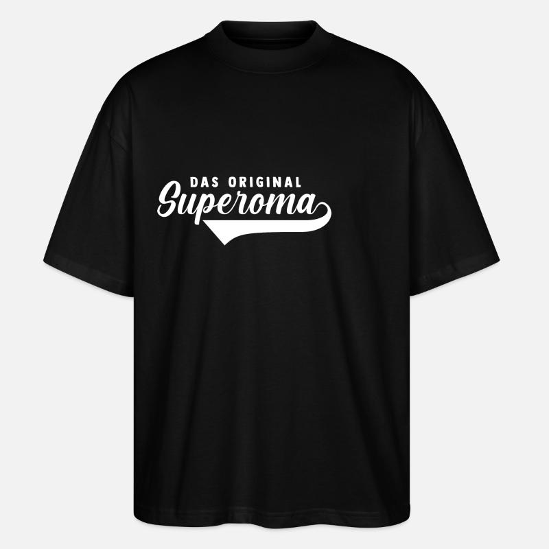 Großmutter Oma - Stanley/Stella Oversized Unisex Bio T-Shirt Blaster 2.0 - Schwarz