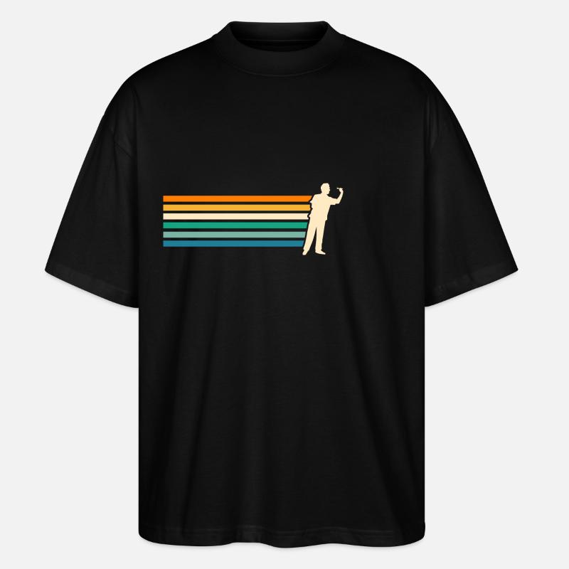 Joueur de fléchettes Fléchettes - T-shirt bio Blaster 2.0 coupe oversize Stanley/Stella Unisexe - noir