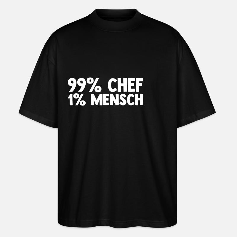 Chef d’équipe Farewell - T-shirt bio Blaster 2.0 coupe oversize Stanley/Stella Unisexe - noir