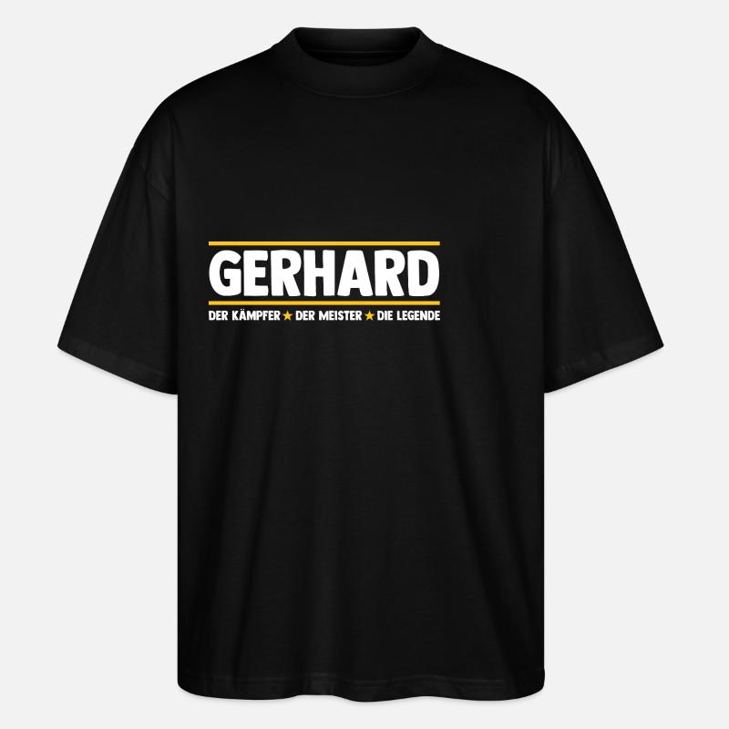 Gerhard - Stanley/Stella Oversized Unisex Bio T-Shirt Blaster 2.0 - Schwarz