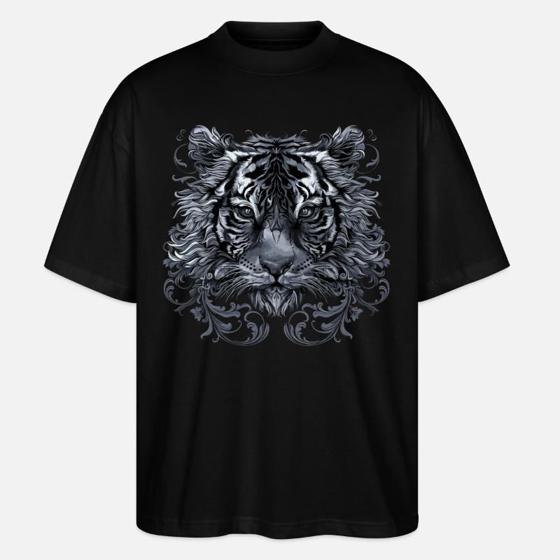 Tiger - Stanley/Stella Oversized Unisex Bio T-Shirt Blaster 2.0 - Schwarz