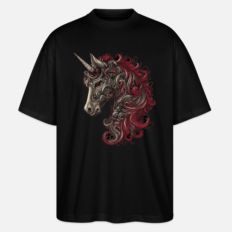 Einhornkunst - Stanley/Stella Oversized Unisex Bio T-Shirt Blaster 2.0 - Schwarz