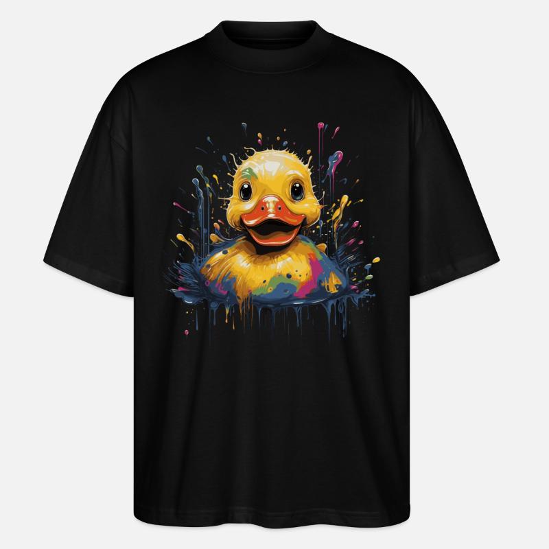 Gummiente - Stanley/Stella Oversized Unisex Bio T-Shirt Blaster 2.0 - Schwarz