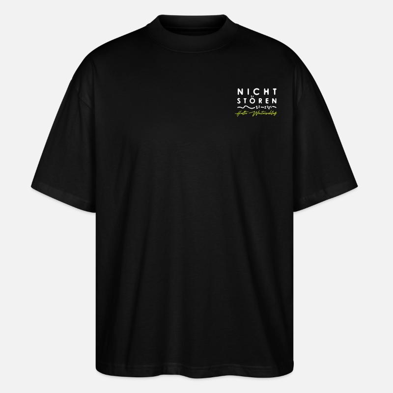 Winterschlaf - Stanley/Stella Oversized Unisex Bio T-Shirt Blaster 2.0 - Schwarz