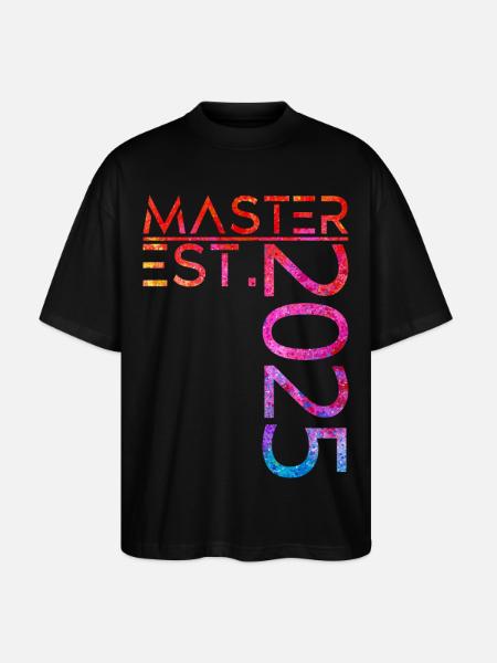 Master est. 2025 - Stanley/Stella Oversized Unisex Bio T-Shirt Blaster 2.0 - Schwarz