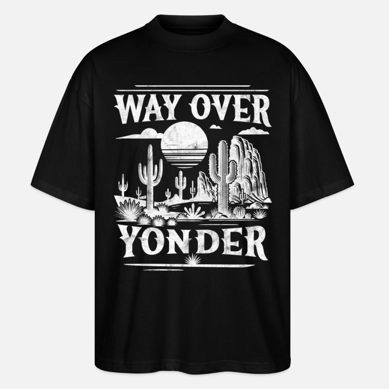 Weit drüben - Stanley/Stella Oversized Unisex Bio T-Shirt Blaster 2.0 - Schwarz