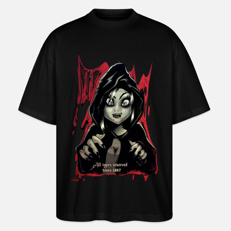 2 Vampire - Stanley/Stella Oversized Unisex Bio T-Shirt Blaster 2.0 - Schwarz