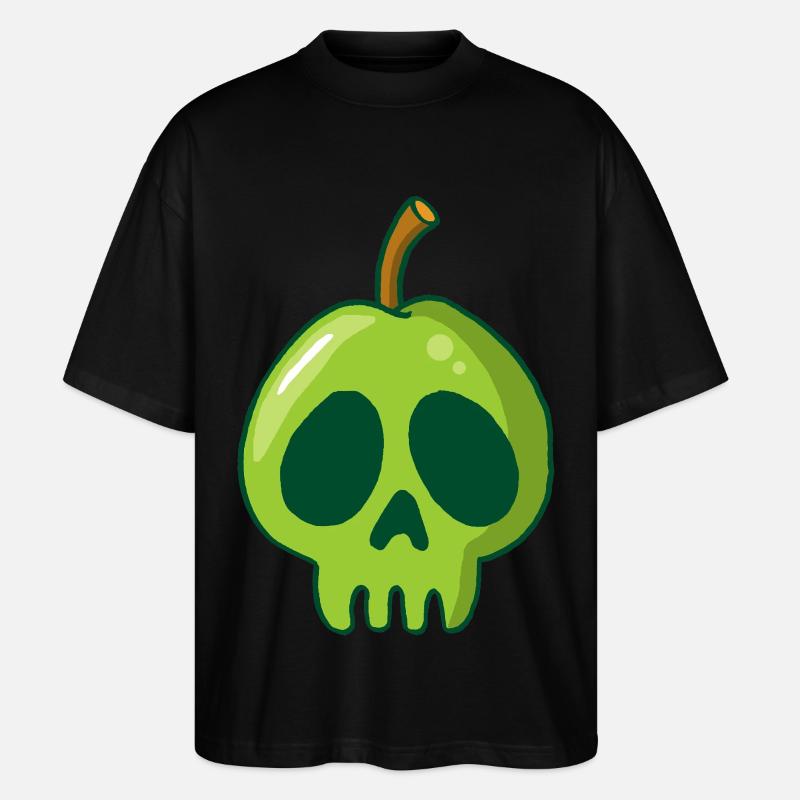 Apfelschädel - Stanley/Stella Oversized Unisex Bio T-Shirt Blaster 2.0 - Schwarz