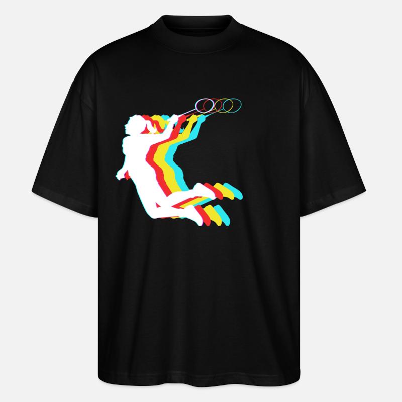 Badminton - Stanley/Stella Oversized Unisex Bio T-Shirt Blaster 2.0 - Schwarz