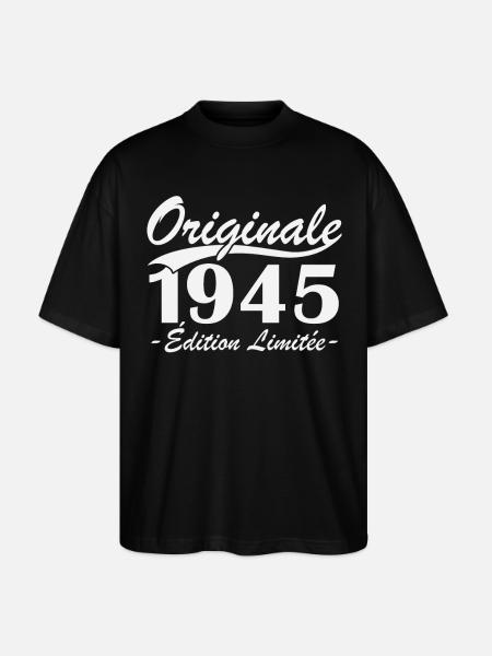 Original 1945 Limited Edition - Stanley/Stella Oversized Unisex Organic T-shirt Blaster 2.0 - black