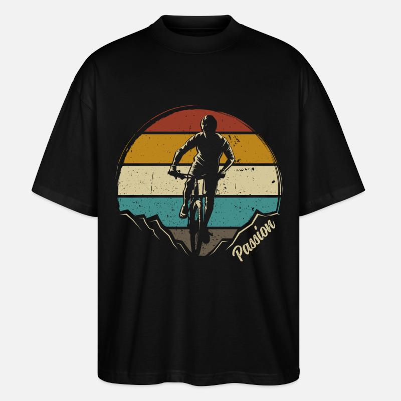 Vélo VTT VTT Vtt - T-shirt bio Blaster 2.0 coupe oversize Stanley/Stella Unisexe - noir