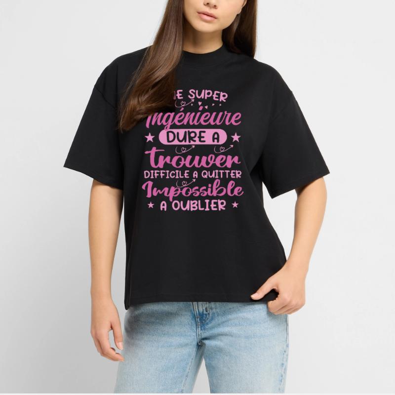A Super Engineer - Engineer Gift Stanley/Stella Oversized Unisex Organic T-shirt Blaster 2.0