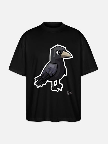 Strange Dark Raven - Stanley/Stella Oversized Unisex Organic T-shirt Blaster 2.0 - black