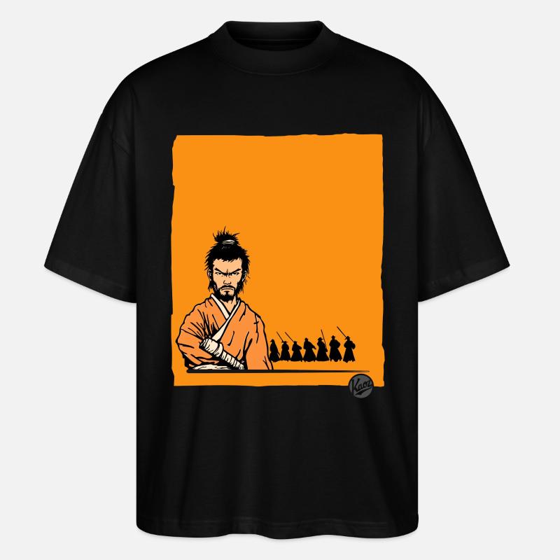 Die Tödlichen Samurai - Stanley/Stella Oversized Unisex Bio T-Shirt Blaster 2.0 - Schwarz