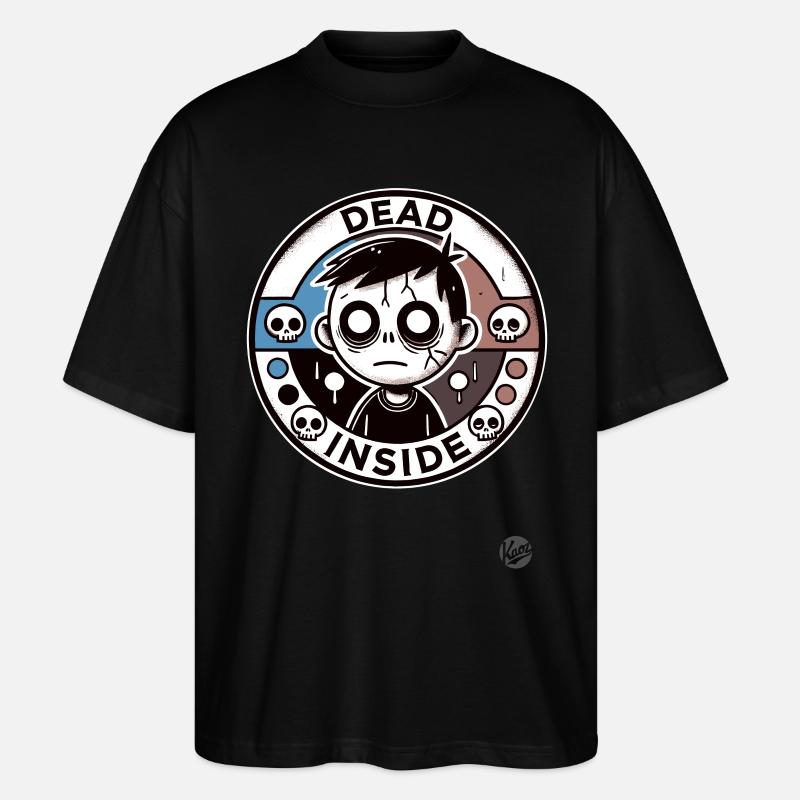 Zombie-Junge: Innerlich tot - Stanley/Stella Oversized Unisex Bio T-Shirt Blaster 2.0 - Schwarz