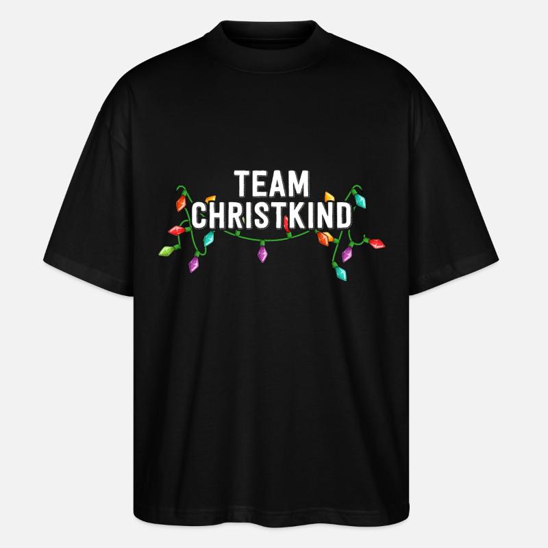 Team Christkind - Stanley/Stella Oversized Unisex Bio T-Shirt Blaster 2.0 - Schwarz