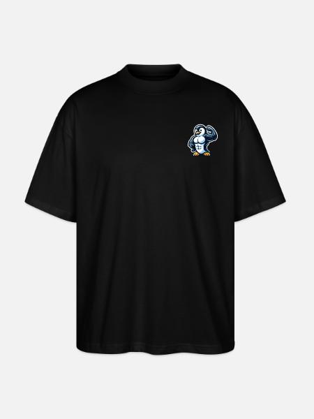 Muscular Penguin - Stanley/Stella Oversized Unisex Organic T-shirt Blaster 2.0 - black