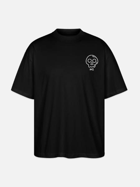 Skull - Hi - Stanley/Stella Oversized Unisex Organic T-shirt Blaster 2.0 - black
