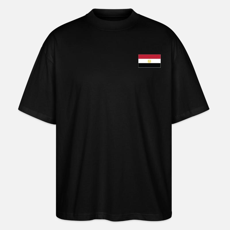 Drapeau de l’Égypte - T-shirt bio Blaster 2.0 coupe oversize Stanley/Stella Unisexe - noir