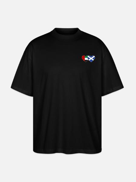 United Arab Emirates Scotland Flag - Stanley/Stella Oversized Unisex Organic T-shirt Blaster 2.0 - black