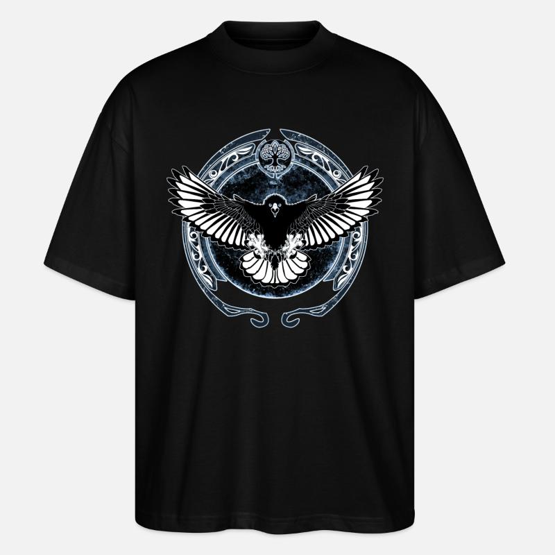 faucon celtique - T-shirt bio Blaster 2.0 coupe oversize Stanley/Stella Unisexe - noir