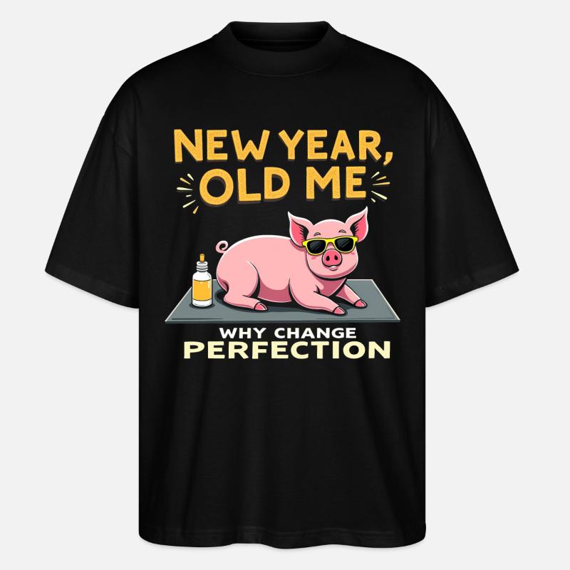 Blague sarcastique - Nouvel An - T-shirt bio Blaster 2.0 coupe oversize Stanley/Stella Unisexe - noir