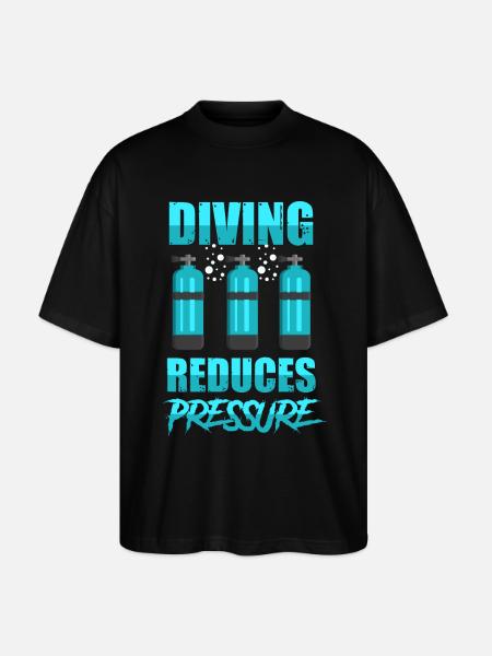 Diving divers hobby - Stanley/Stella Oversized Unisex Organic T-shirt Blaster 2.0 - black