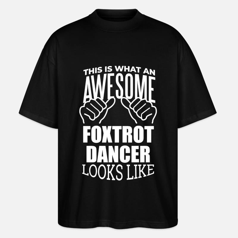 Foxtrott - Stanley/Stella Oversized Unisex Bio T-Shirt Blaster 2.0 - Schwarz
