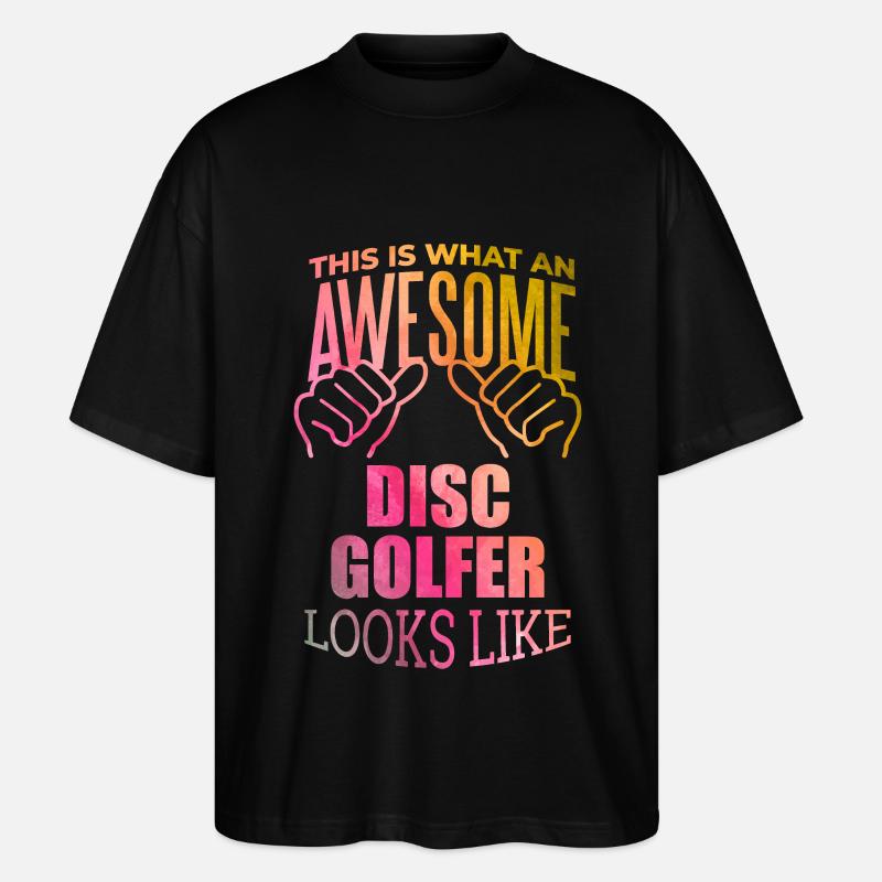 Discgolf - Stanley/Stella Oversized Unisex Bio T-Shirt Blaster 2.0 - Schwarz