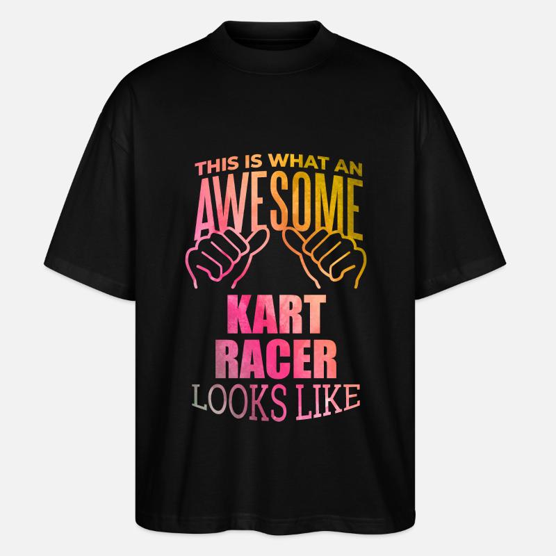 Go-Kart - Stanley/Stella Oversized Unisex Bio T-Shirt Blaster 2.0 - Schwarz