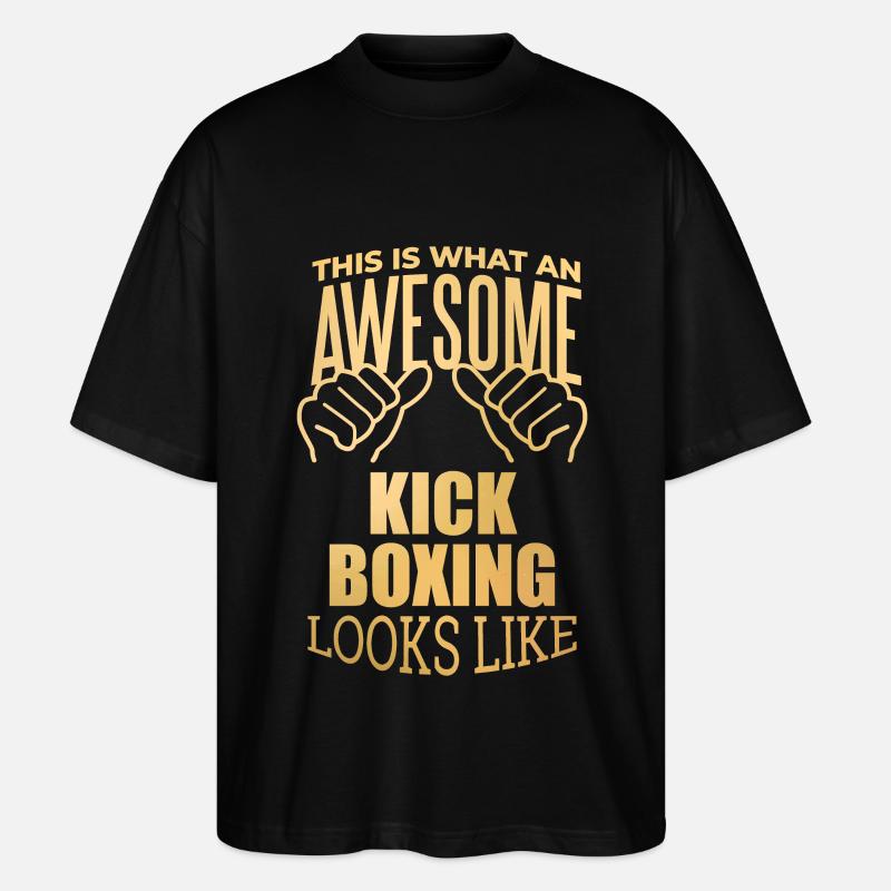 Kickboxer - Stanley/Stella Oversized Unisex Bio T-Shirt Blaster 2.0 - Schwarz