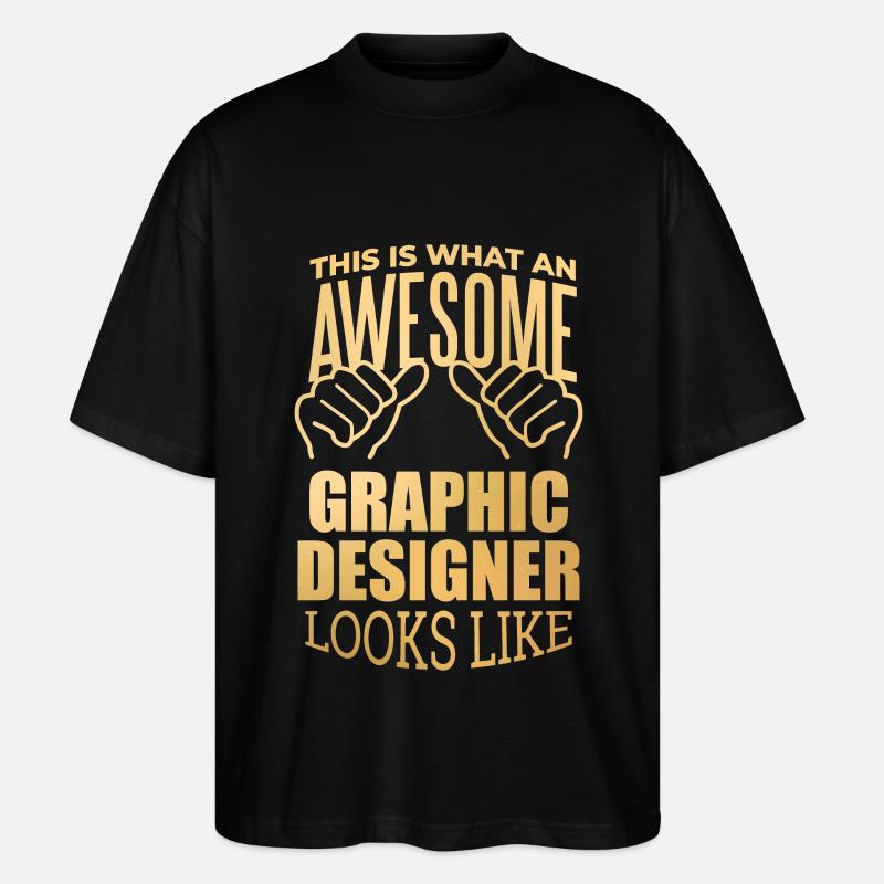 Grafiker - Stanley/Stella Oversized Unisex Bio T-Shirt Blaster 2.0 - Schwarz