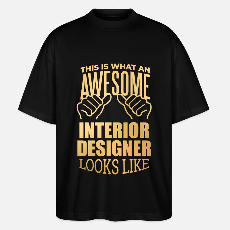 Innenarchitekt - Stanley/Stella Oversized Unisex Bio T-Shirt Blaster 2.0 - Schwarz