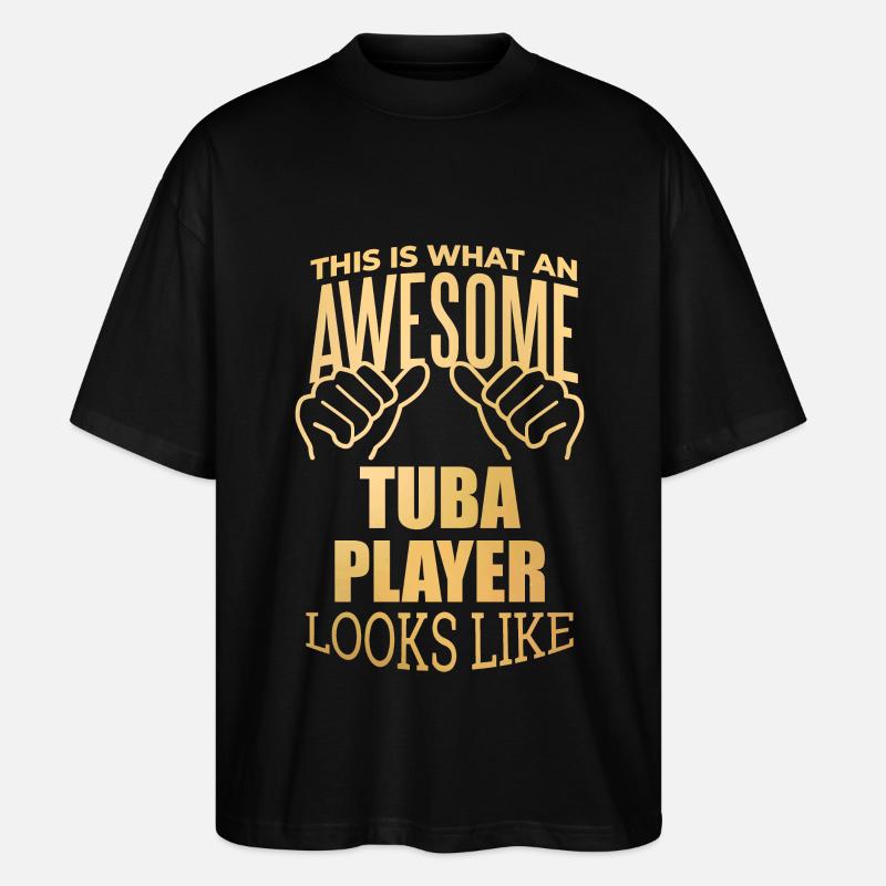 Tuba - Stanley/Stella Oversized Unisex Bio T-Shirt Blaster 2.0 - Schwarz