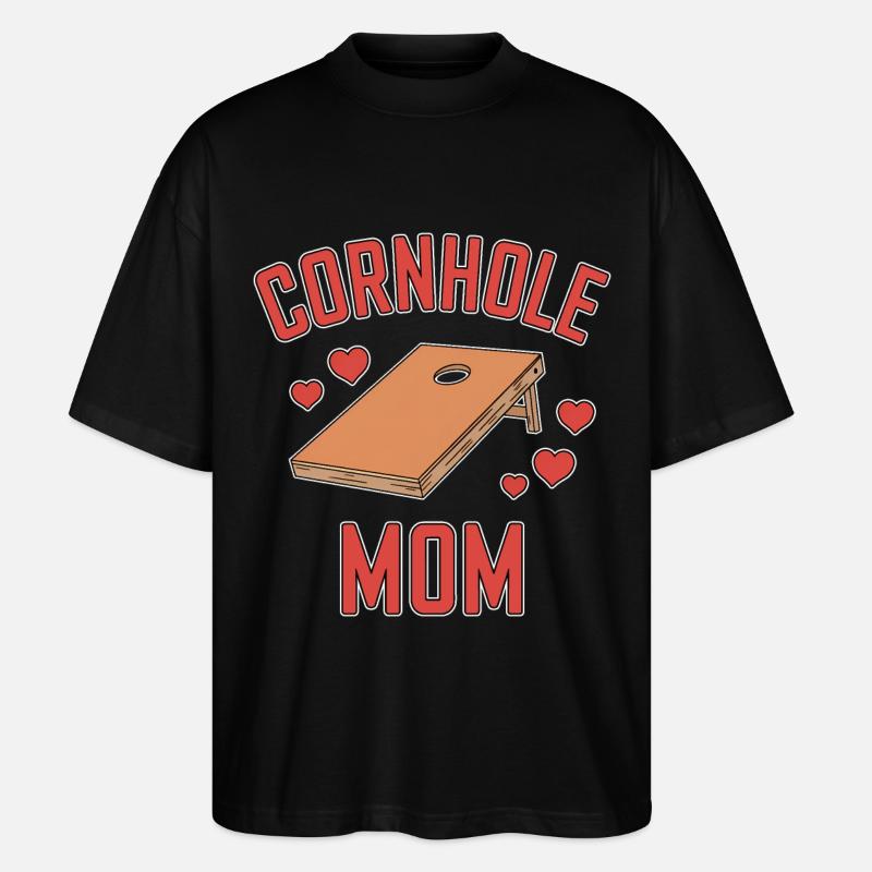 Cornhole Spruch Mama Lustiges Cornhole Geschenk - Stanley/Stella Oversized Unisex Bio T-Shirt Blaster 2.0 - Schwarz